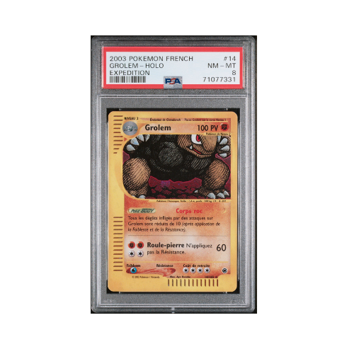 GROLEM HOLO PSA 8 - Expedition - 14/165