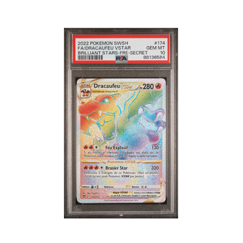 DRACAUFEU VSTAR PSA 10 - Stars Etincelantes - 174/172