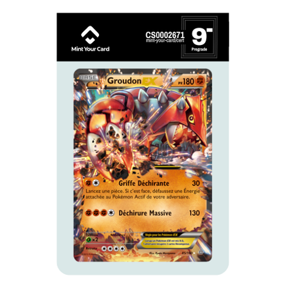 GROUDON EX 85/160 - XY Primo Choc - Prégrade MYC 9-