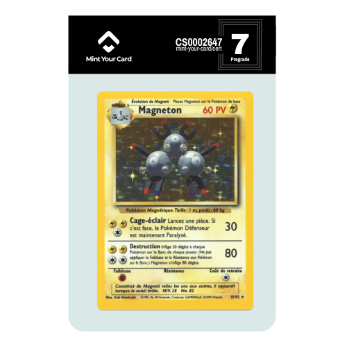 MAGNETON HOLO 9/102 - Set de Base - Prégrade MYC 7