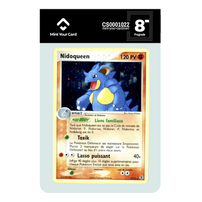 NIDOQUEEN HOLO 9/112 - Ex Rouge Feu Vert Feuille - Prégrade MYC 8-