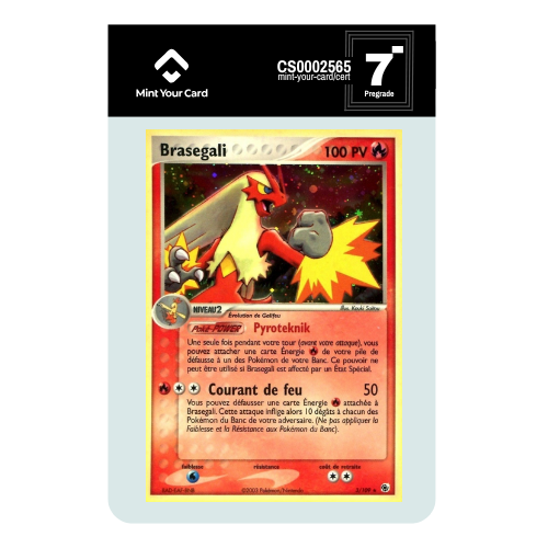 BRASEGALI HOLO 3/109 - Ex Rubis Saphir - Prégrade MYC 7-