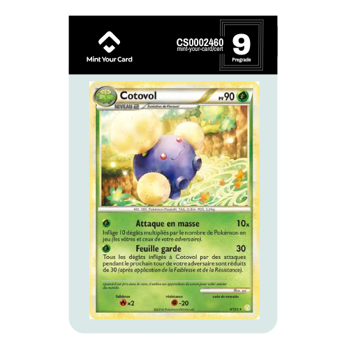 COTOVOL HOLO 6/123 - HeartGold SoulSilver - Prégrade MYC 9