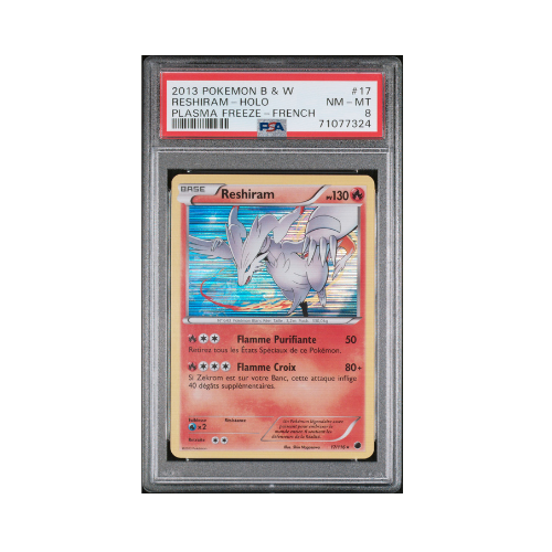 RESHIRAM HOLO PSA 8 - Glaciation Plasma - 17/116