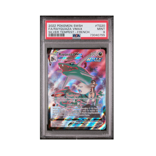 RAYAQUAZA VMAX PSA 9 - Tempête Argentée - TG20/TG30