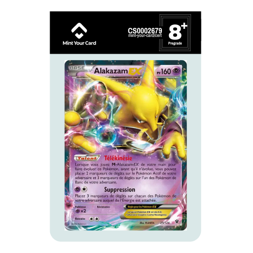 ALAKAZAM EX - XY Impact des Destins 25/124 - Prégrade MYC 8+