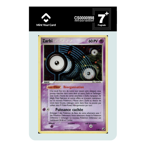 ZARBI HOLO I/28 - Ex Forces Cachées - Prégrade MYC 7+