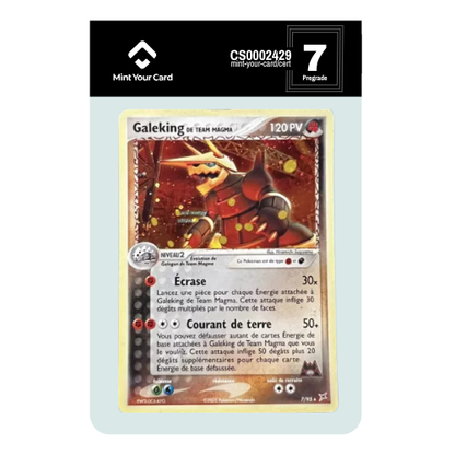 GALEKING HOLO 7/95 - Ex Team Aqua vs Team Magma - Prégrade MYC 7